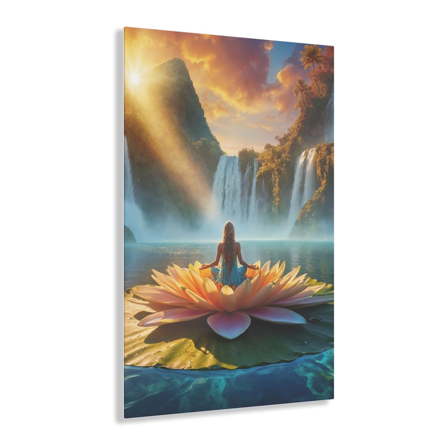 Blissful Lotus Acrylic Print Ed. 9