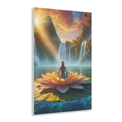 Blissful Lotus Acrylic Print Ed. 9