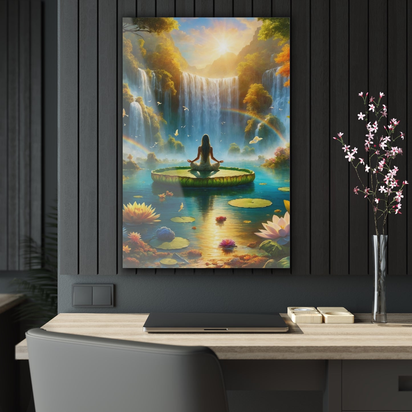 Blissful Lotus Acrylic Print Ed. 16