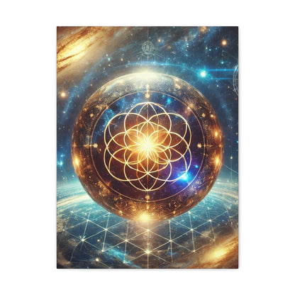 Sacred Geometry Art Canvas Ed. 53