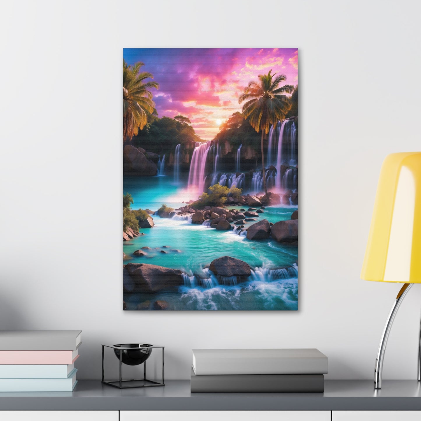 Majestic Waterfalls Art Canvas Ed. 36