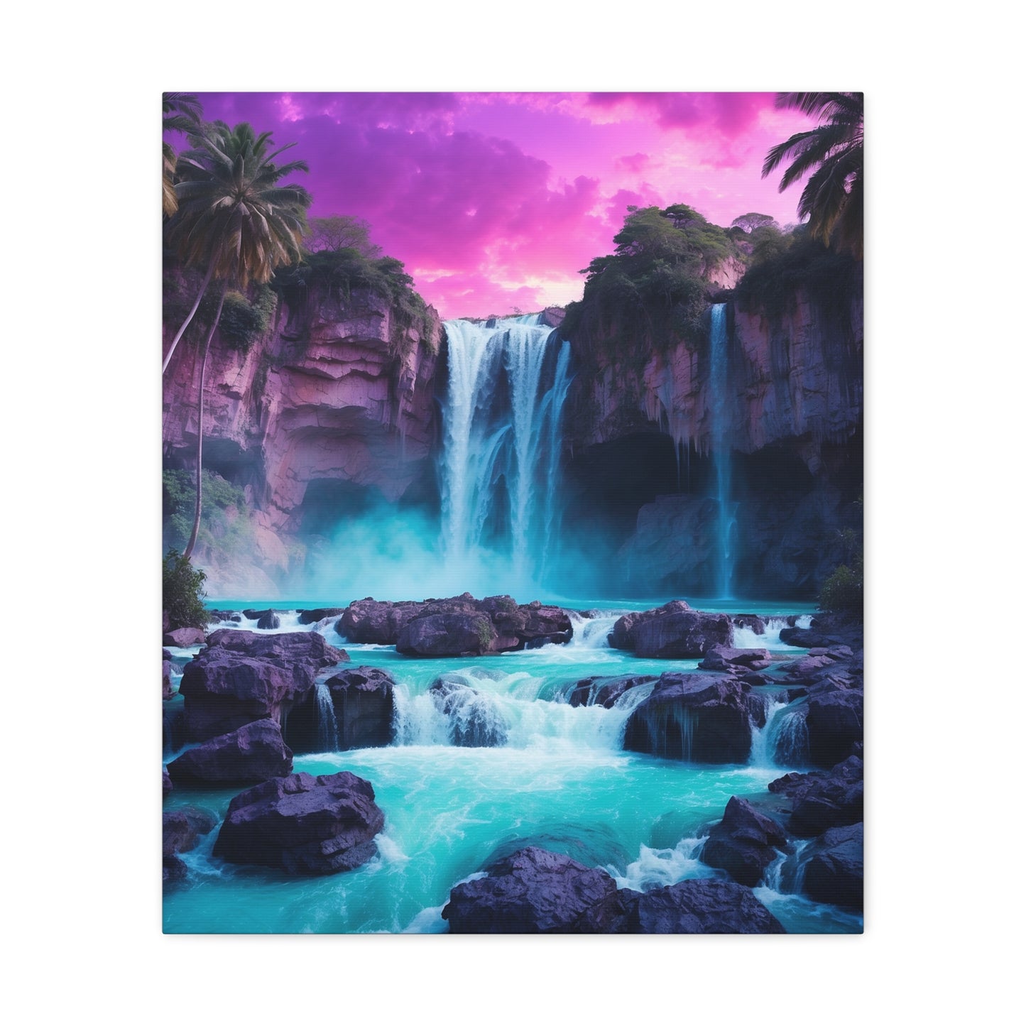 Majestic Waterfalls Art Canvas Ed. 30