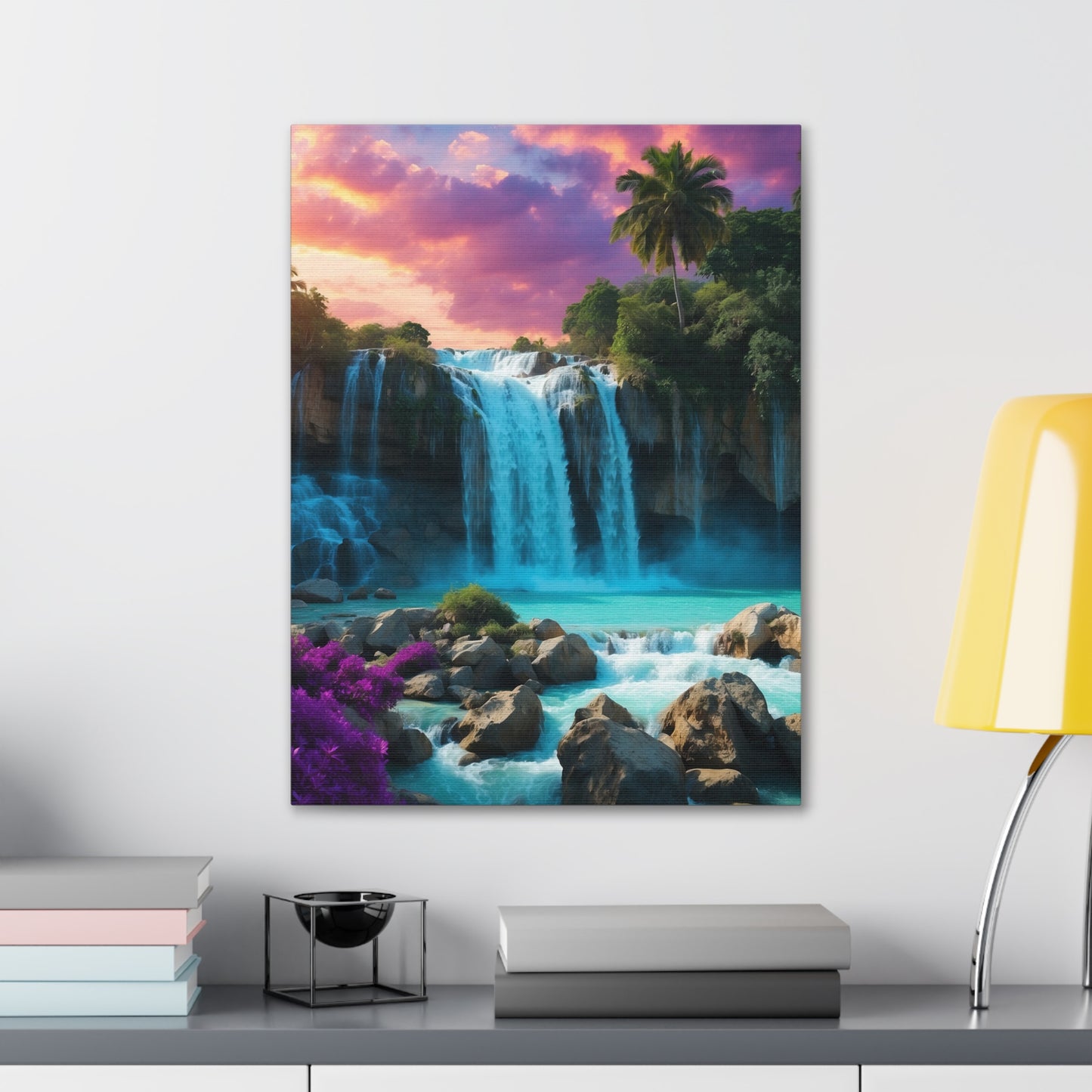 Majestic Waterfalls Art Canvas Ed. 34