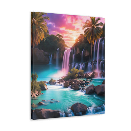 Majestic Waterfalls Art Canvas Ed. 36