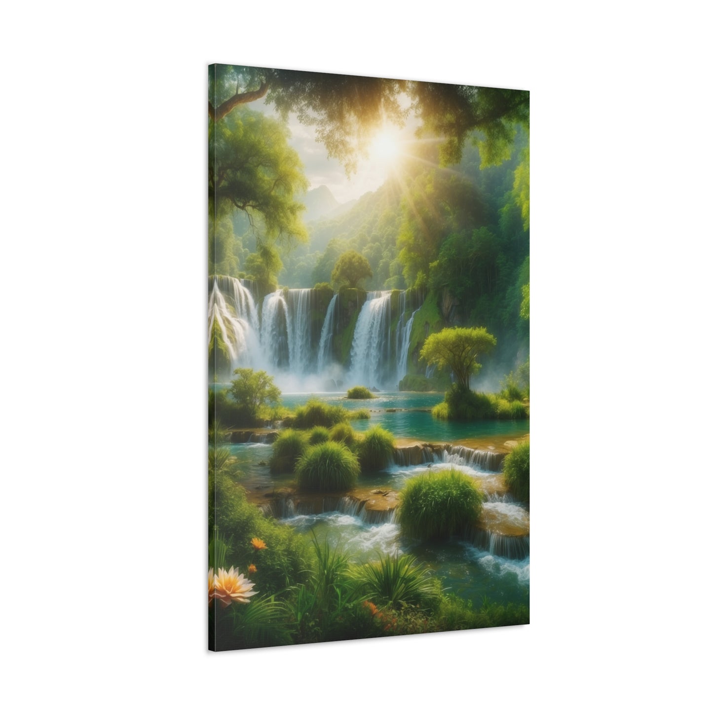 Majestic Waterfalls Art Canvas Ed. 2