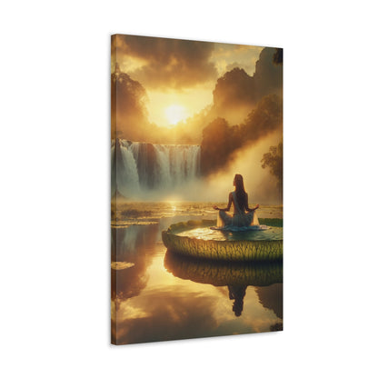 Blissful Lotus Art Canvas Ed. 7