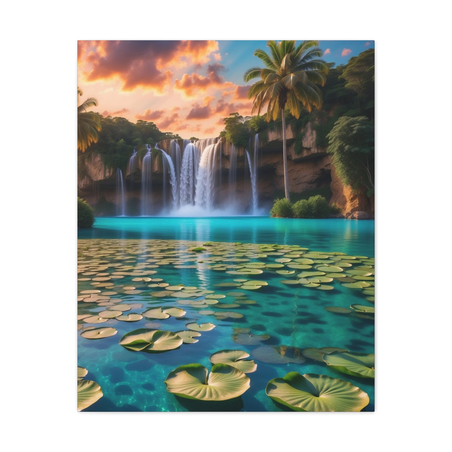 Majestic Waterfalls Art Canvas Ed. 40