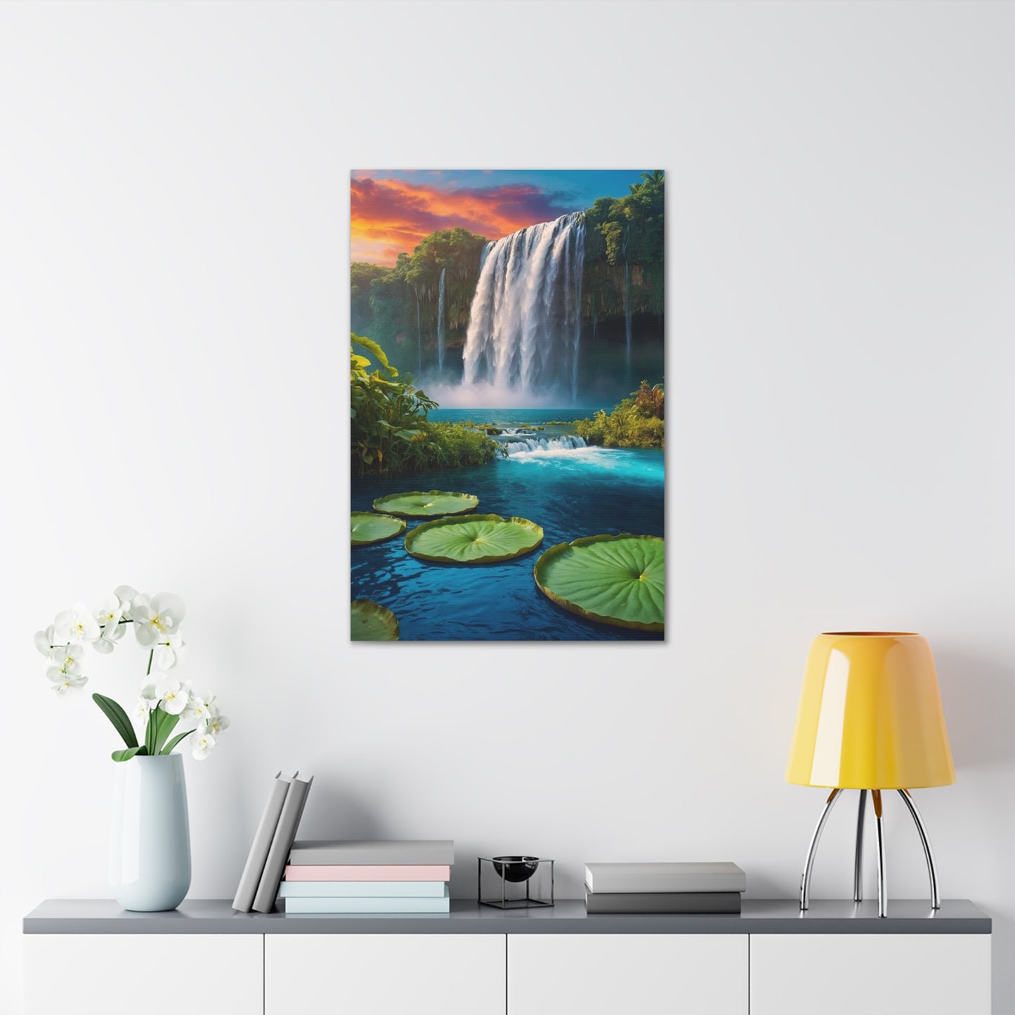 Majestic Waterfalls Art Canvas Ed. 47