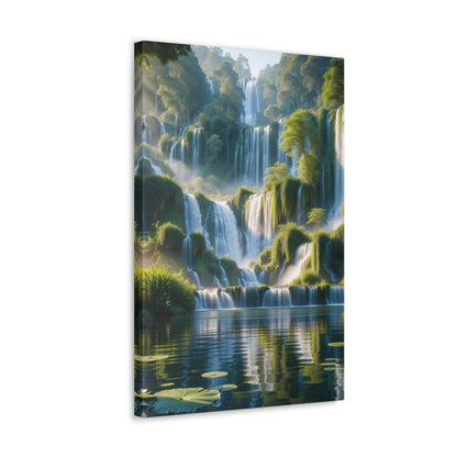 Majestic Waterfalls Art Canvas Ed. 10