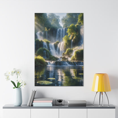 Majestic Waterfalls Art Canvas Ed. 12