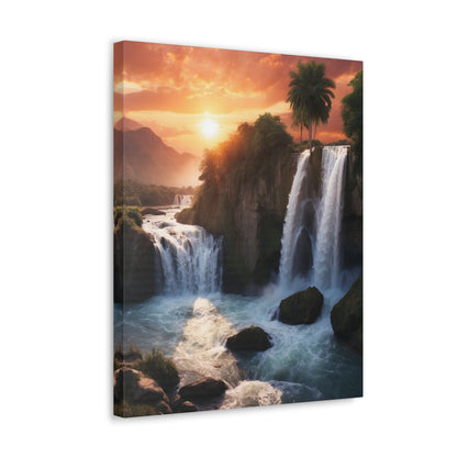 Majestic Waterfalls Art Canvas Ed. 27