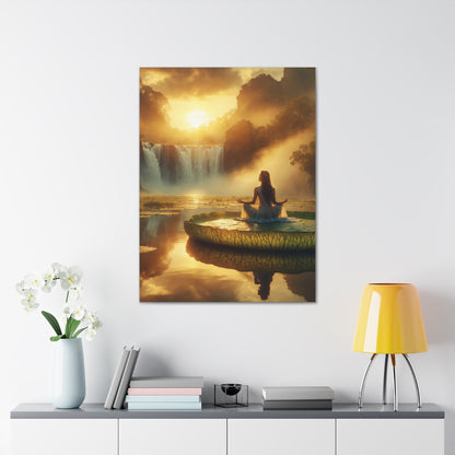 Blissful Lotus Art Canvas Ed. 7