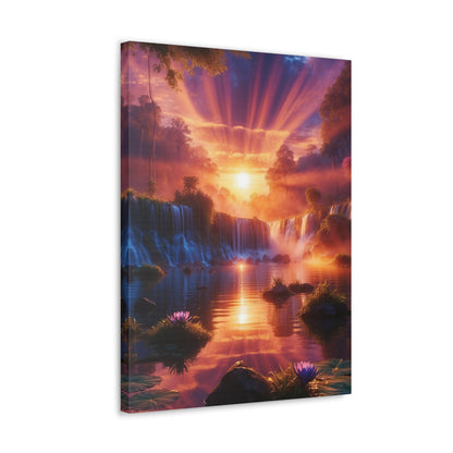 Majestic Waterfalls Art Canvas Ed. 23