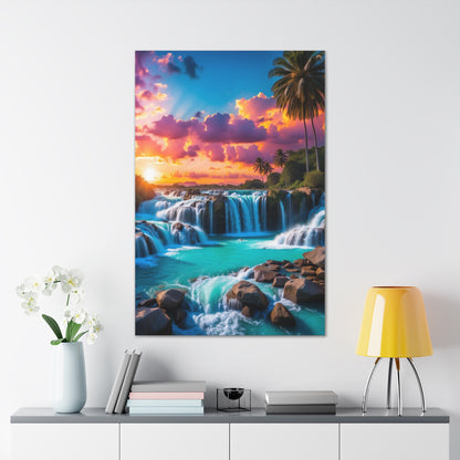 Majestic Waterfalls Art Canvas Ed. 33