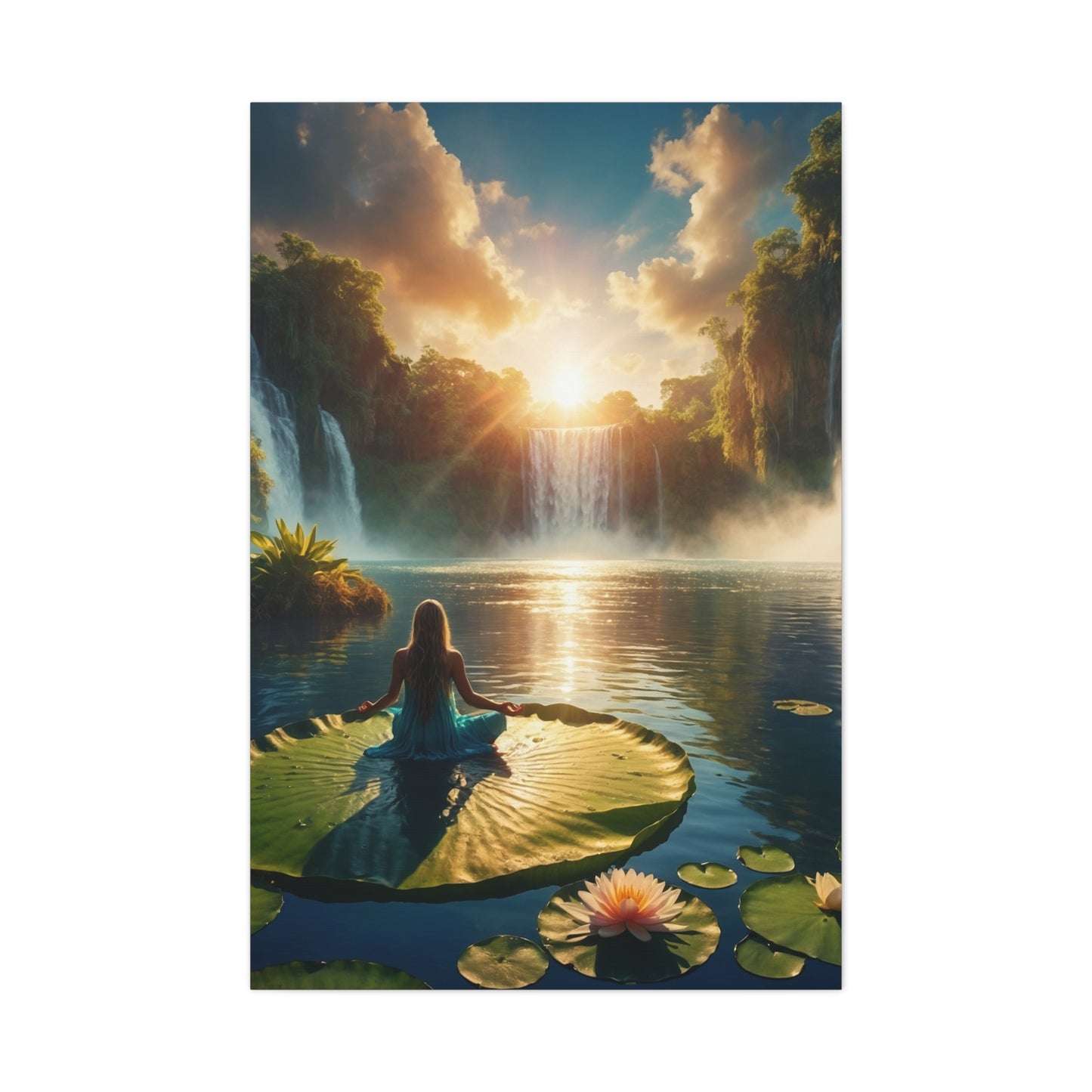 Blissful Lotus Art Canvas Ed. 11