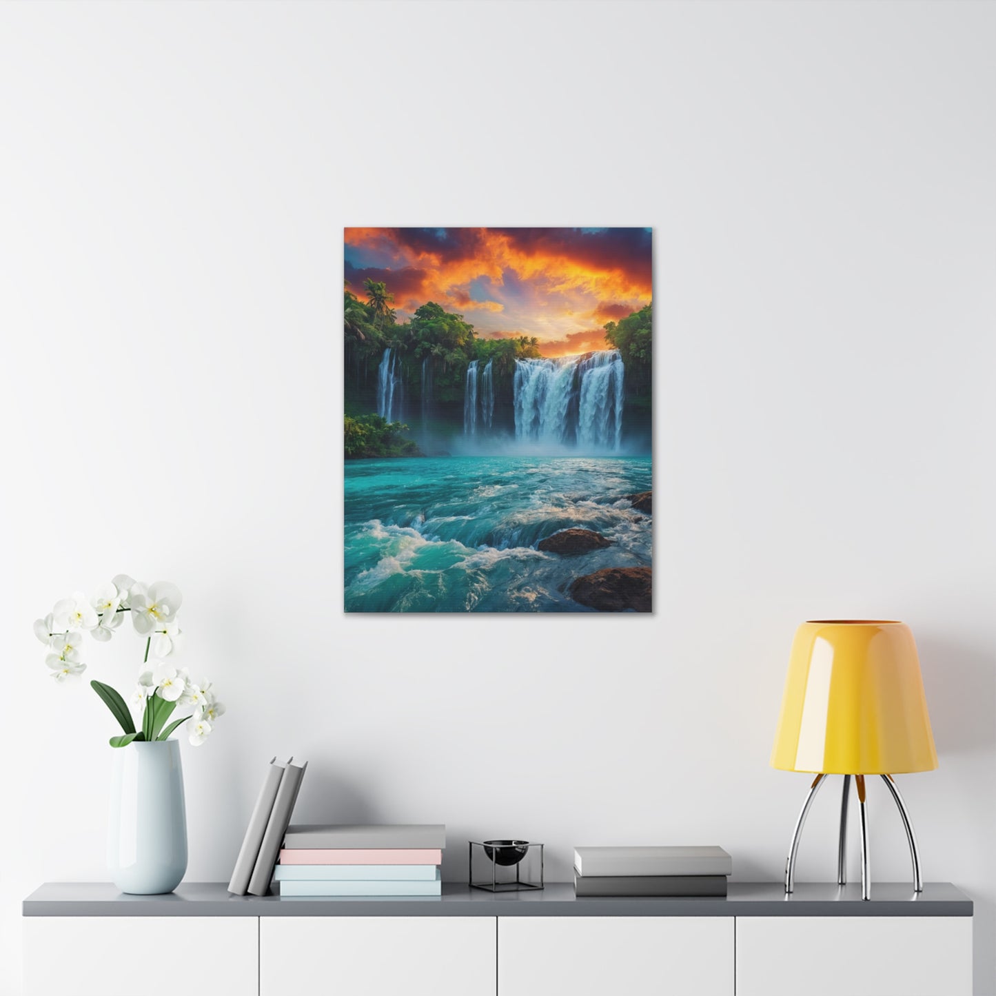 Majestic Waterfalls Art Canvas Ed. 44