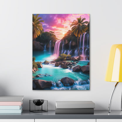 Majestic Waterfalls Art Canvas Ed. 36