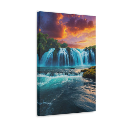 Majestic Waterfalls Art Canvas Ed. 46