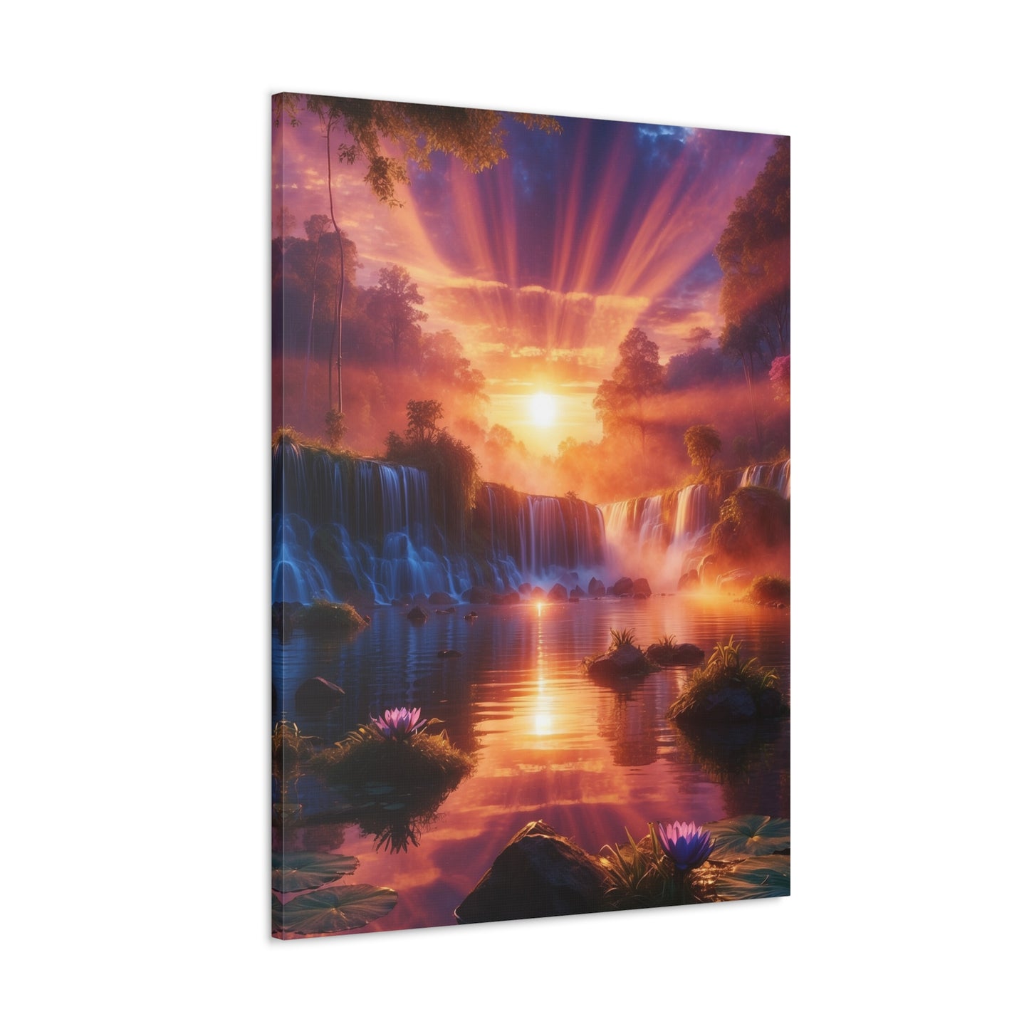 Majestic Waterfalls Art Canvas Ed. 23