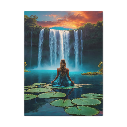 Blissful Lotus Art Canvas Ed. 2