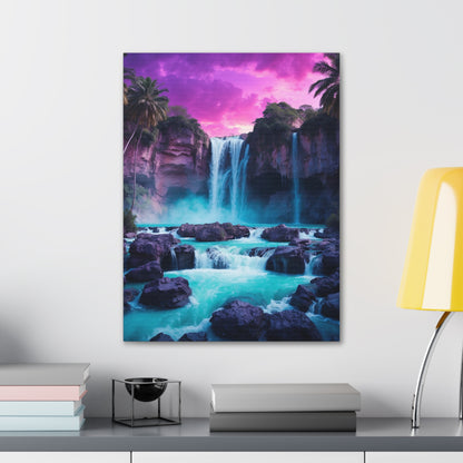 Majestic Waterfalls Art Canvas Ed. 30