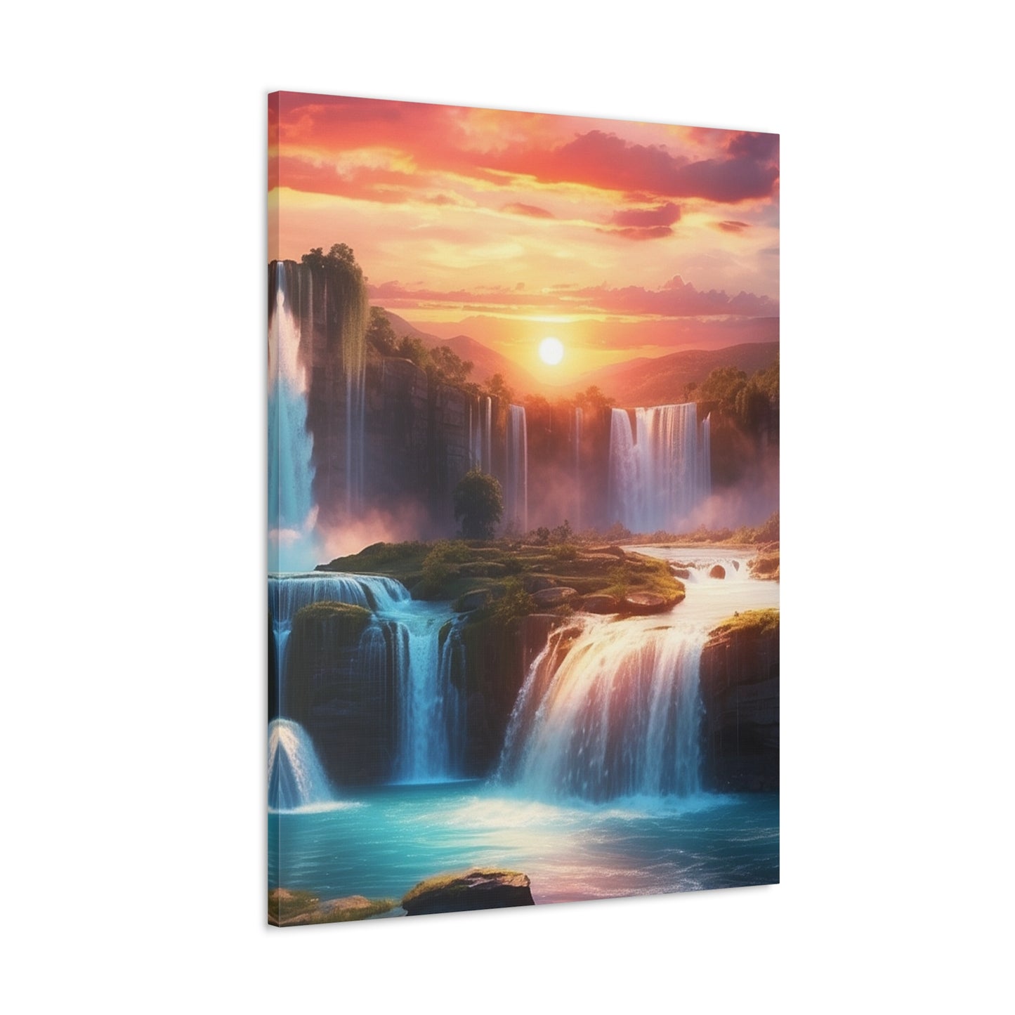 Majestic Waterfalls Art Canvas Ed. 26