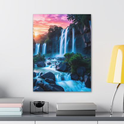 Majestic Waterfalls Art Canvas Ed. 37