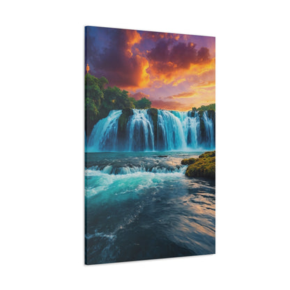 Majestic Waterfalls Art Canvas Ed. 46