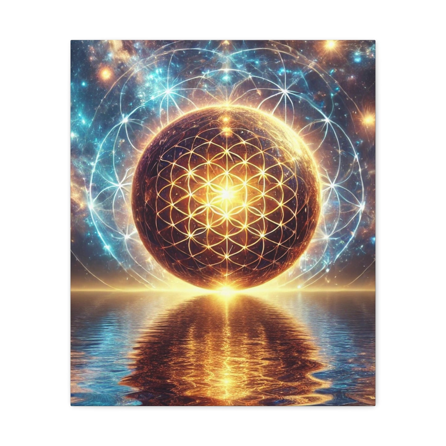 Sacred Geometry Art Canvas Ed. 52