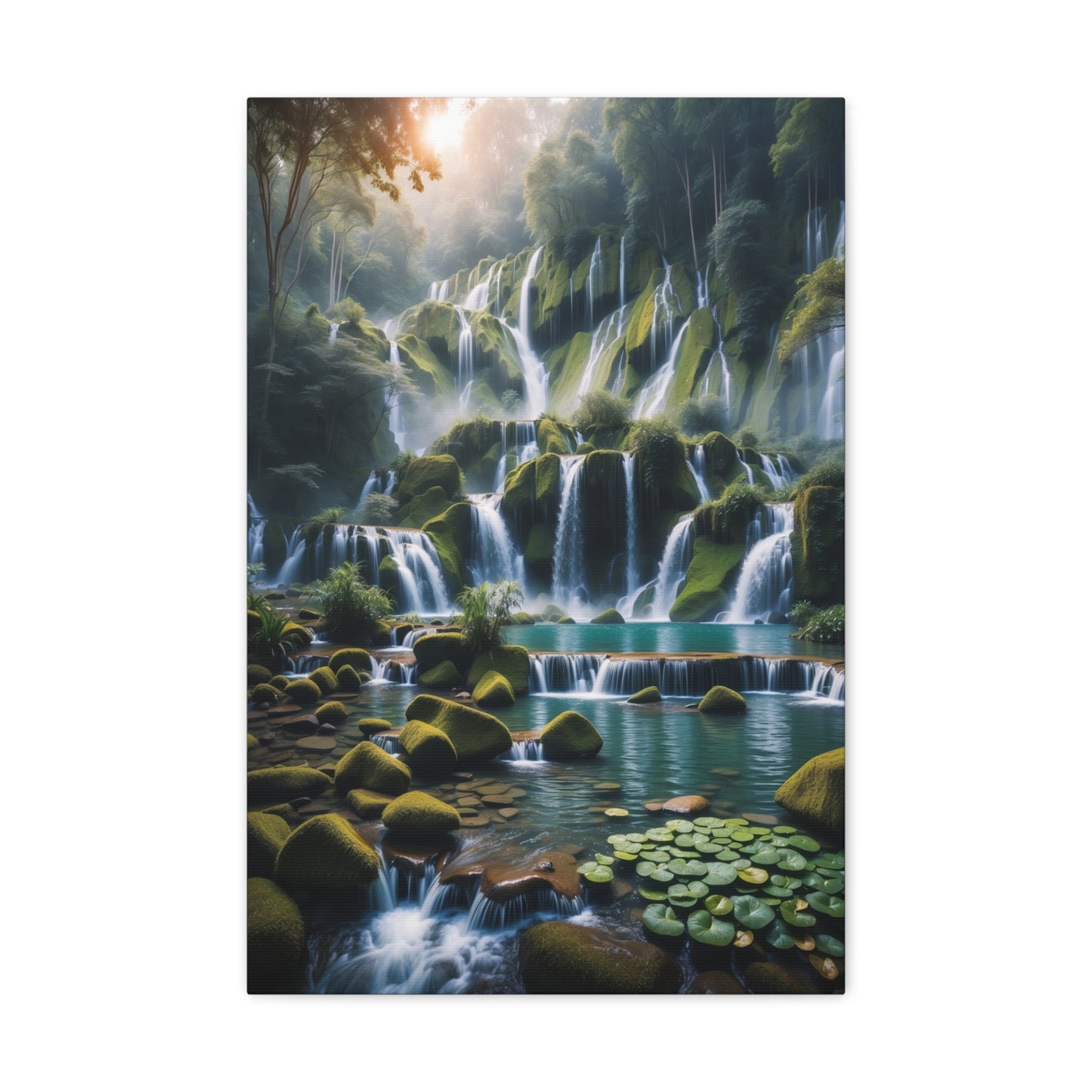 Majestic Waterfalls Art Canvas Ed. 13