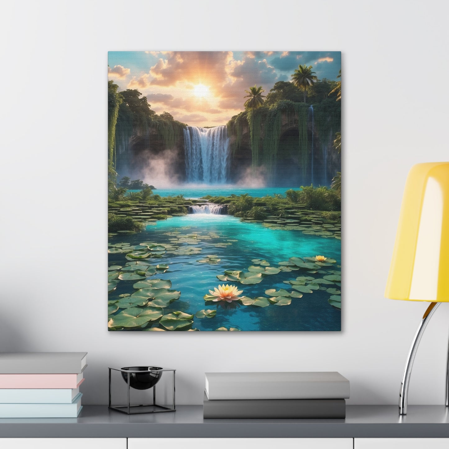 Majestic Waterfalls Art Canvas Ed. 42