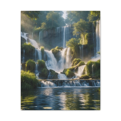 Majestic Waterfalls Art Canvas Ed. 11