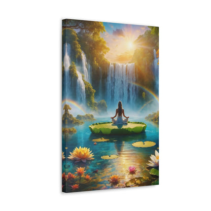 Blissful Lotus Art Canvas Ed. 18