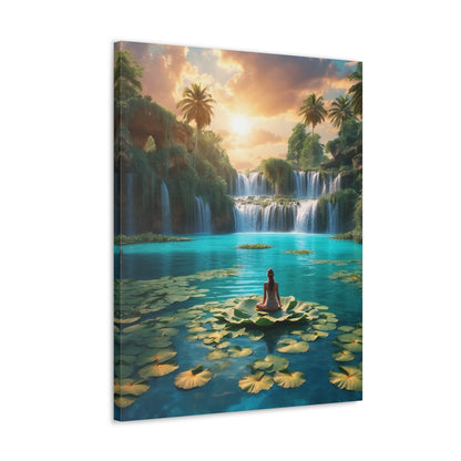 Blissful Lotus Art Canvas Ed. 1