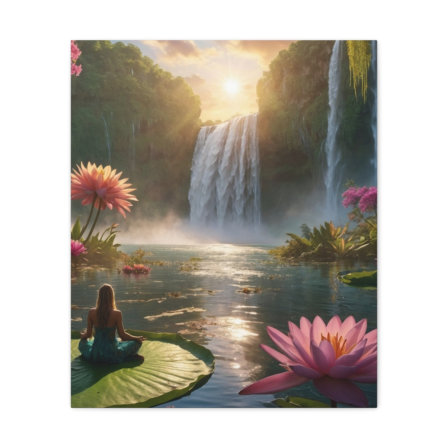 Blissful Lotus Art Canvas Ed. 12