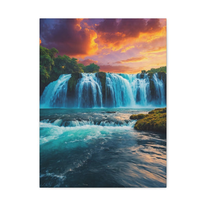 Majestic Waterfalls Art Canvas Ed. 46