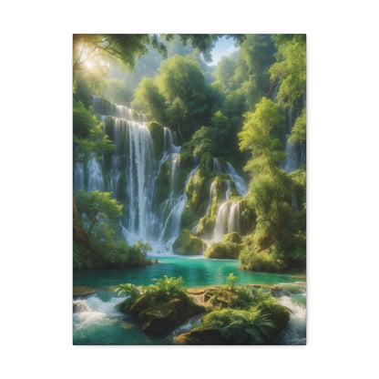 Majestic Waterfalls Art Canvas Ed. 3