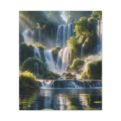 Majestic Waterfalls Art Canvas Ed. 12