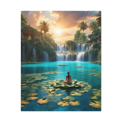 Blissful Lotus Art Canvas Ed. 1