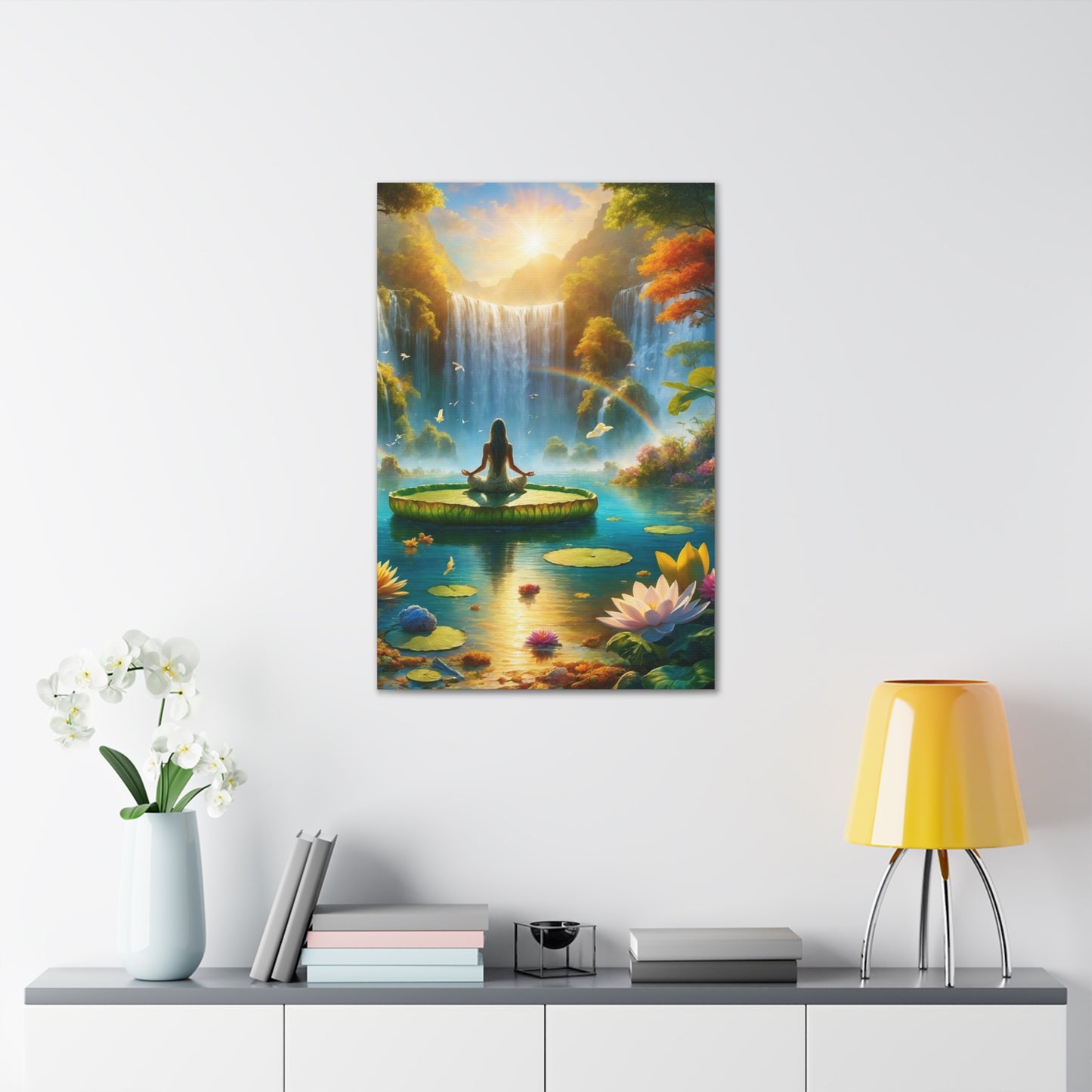 Blissful Lotus Art Canvas Ed. 16