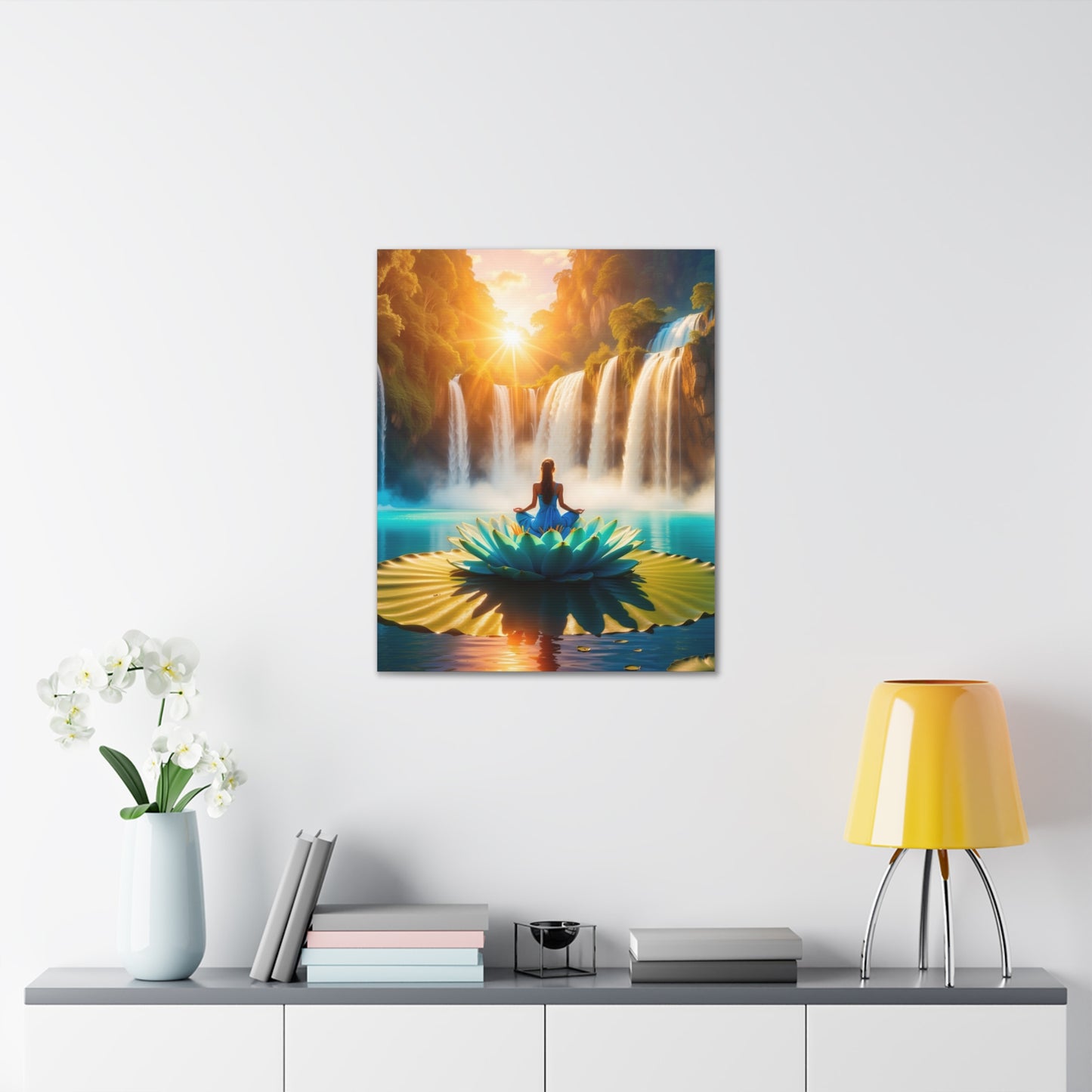 Blissful Lotus Art Canvas Ed. 15