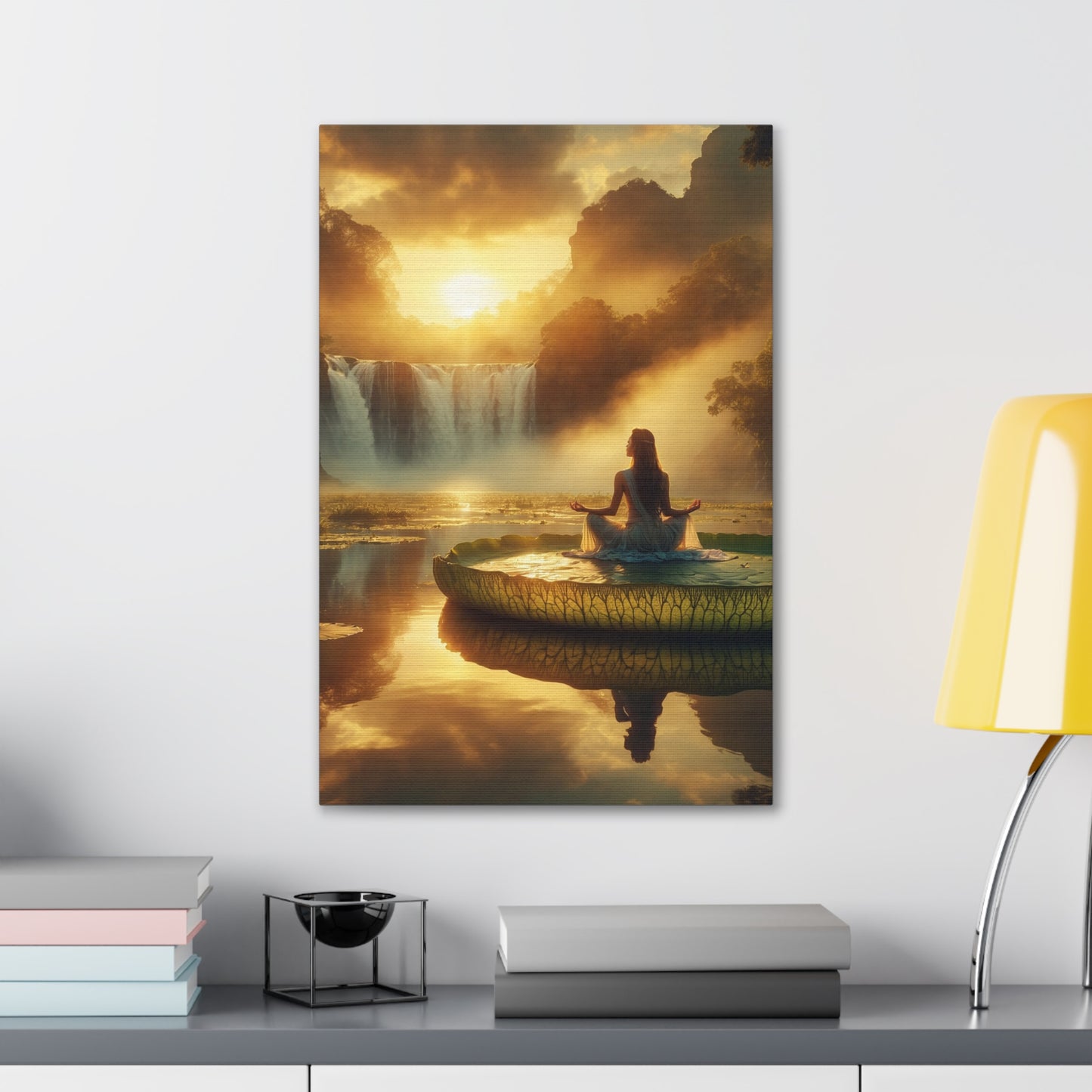 Blissful Lotus Art Canvas Ed. 7