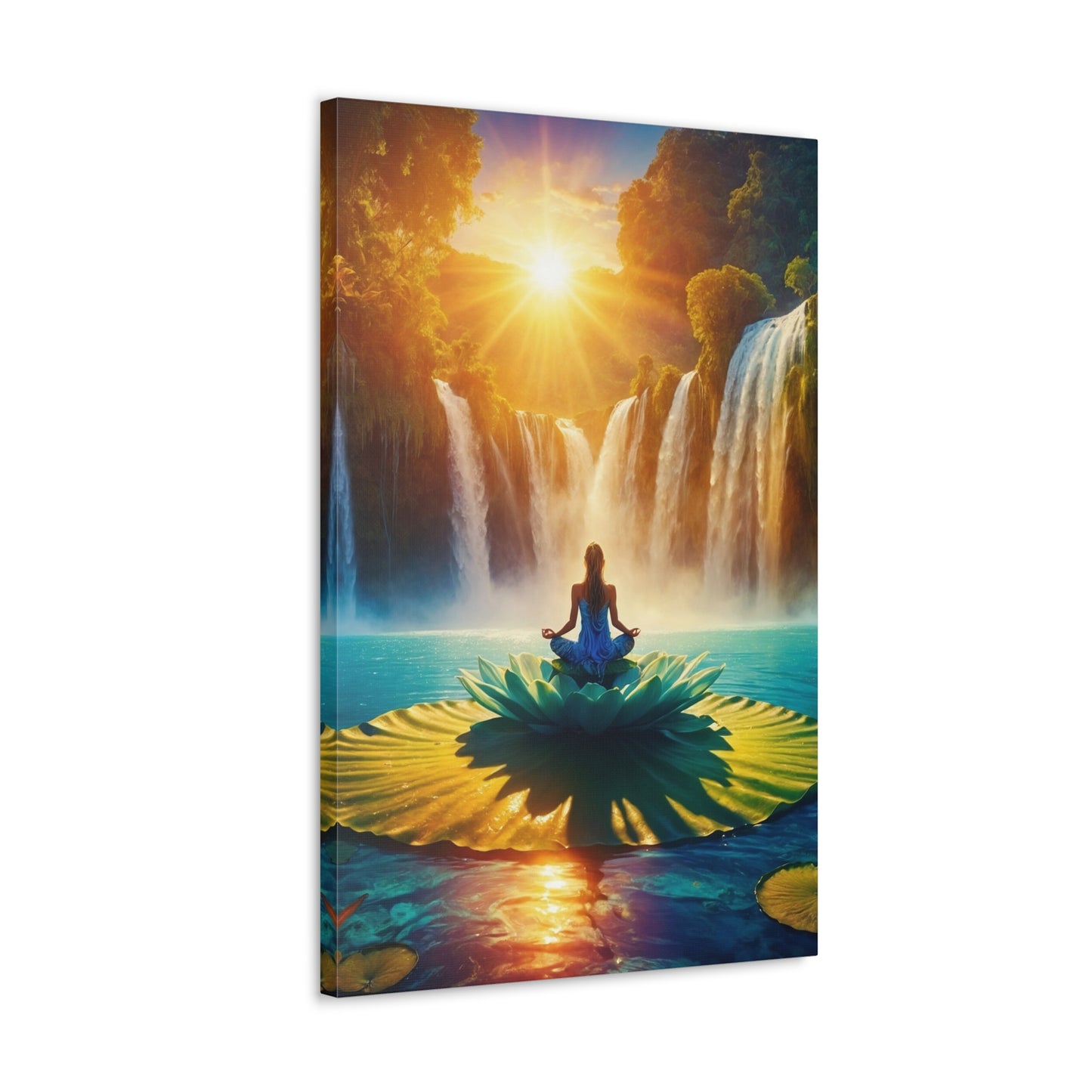 Blissful Lotus Art Canvas Ed. 13