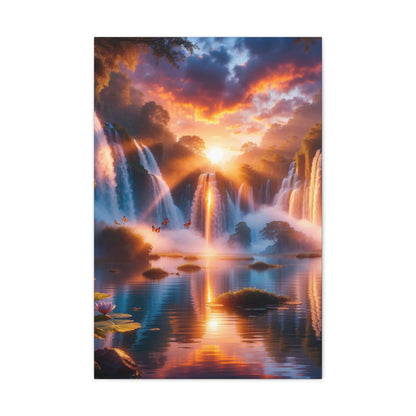 Majestic Waterfalls Art Canvas Ed. 21