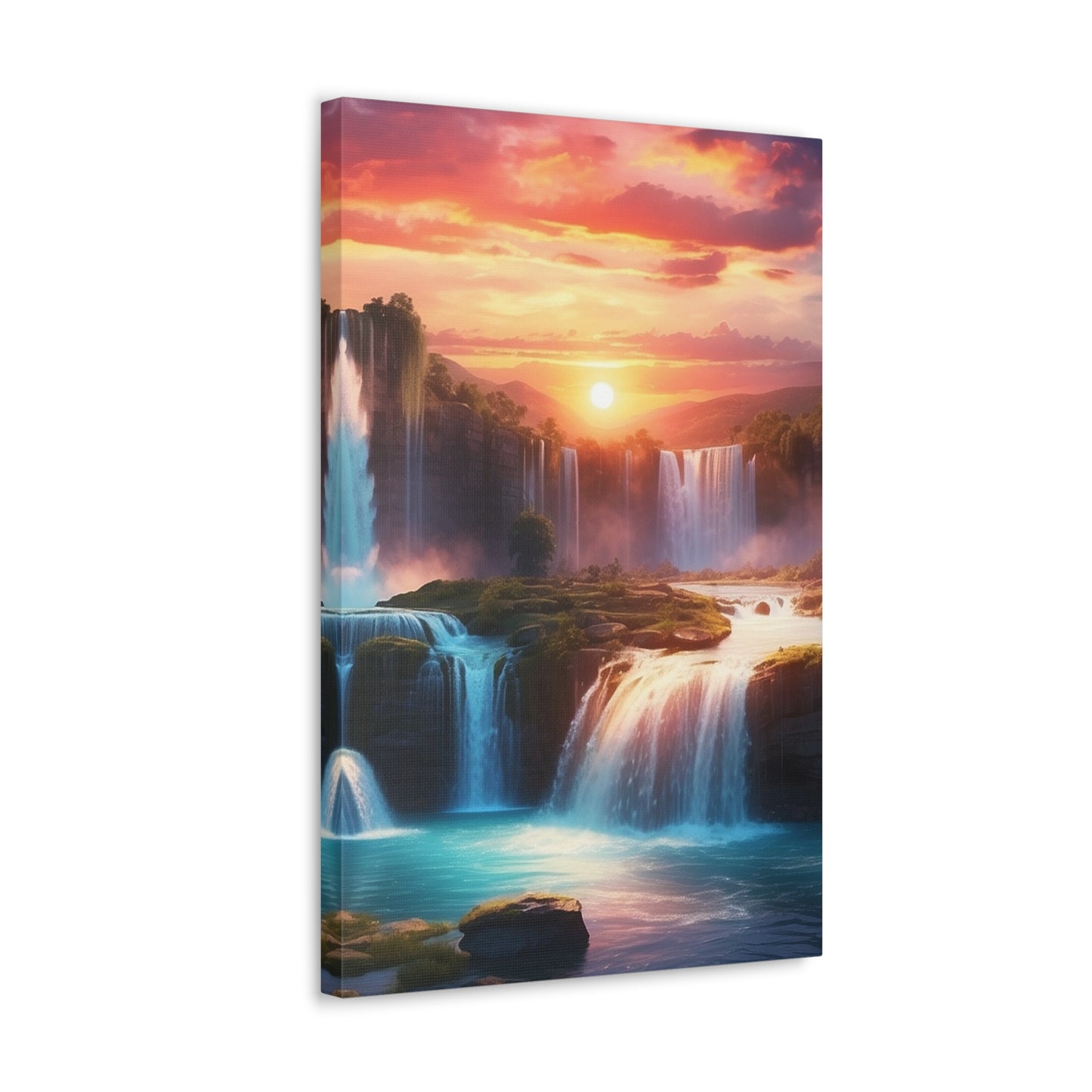 Majestic Waterfalls Art Canvas Ed. 26