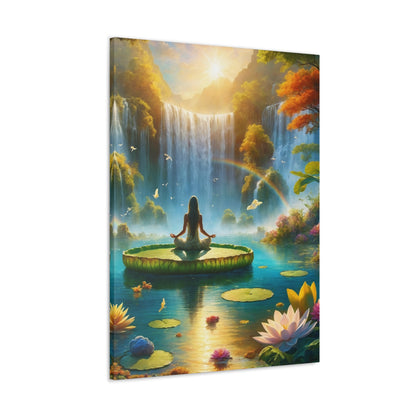 Blissful Lotus Art Canvas Ed. 16