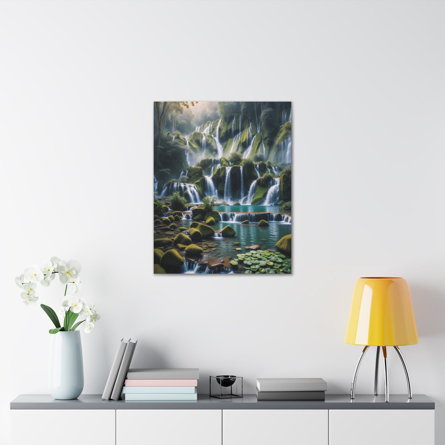 Majestic Waterfalls Art Canvas Ed. 13