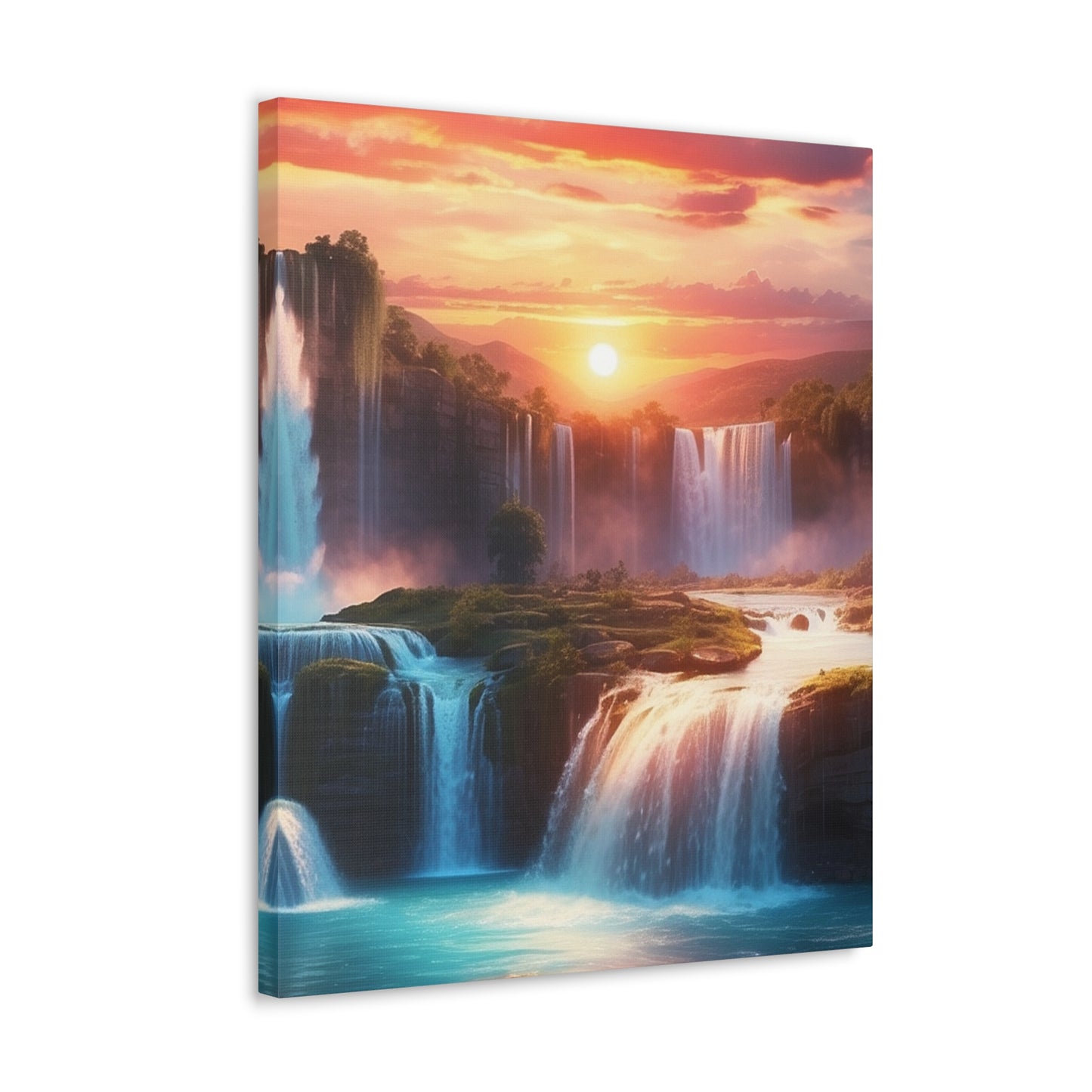 Majestic Waterfalls Art Canvas Ed. 26