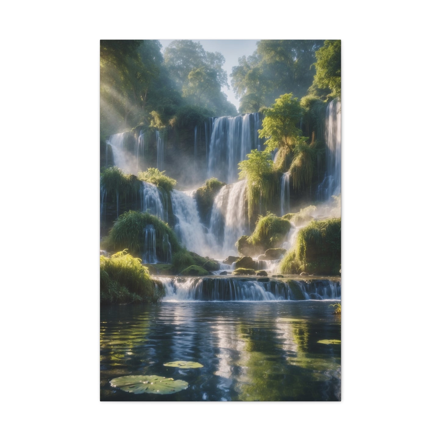 Majestic Waterfalls Art Canvas Ed. 12