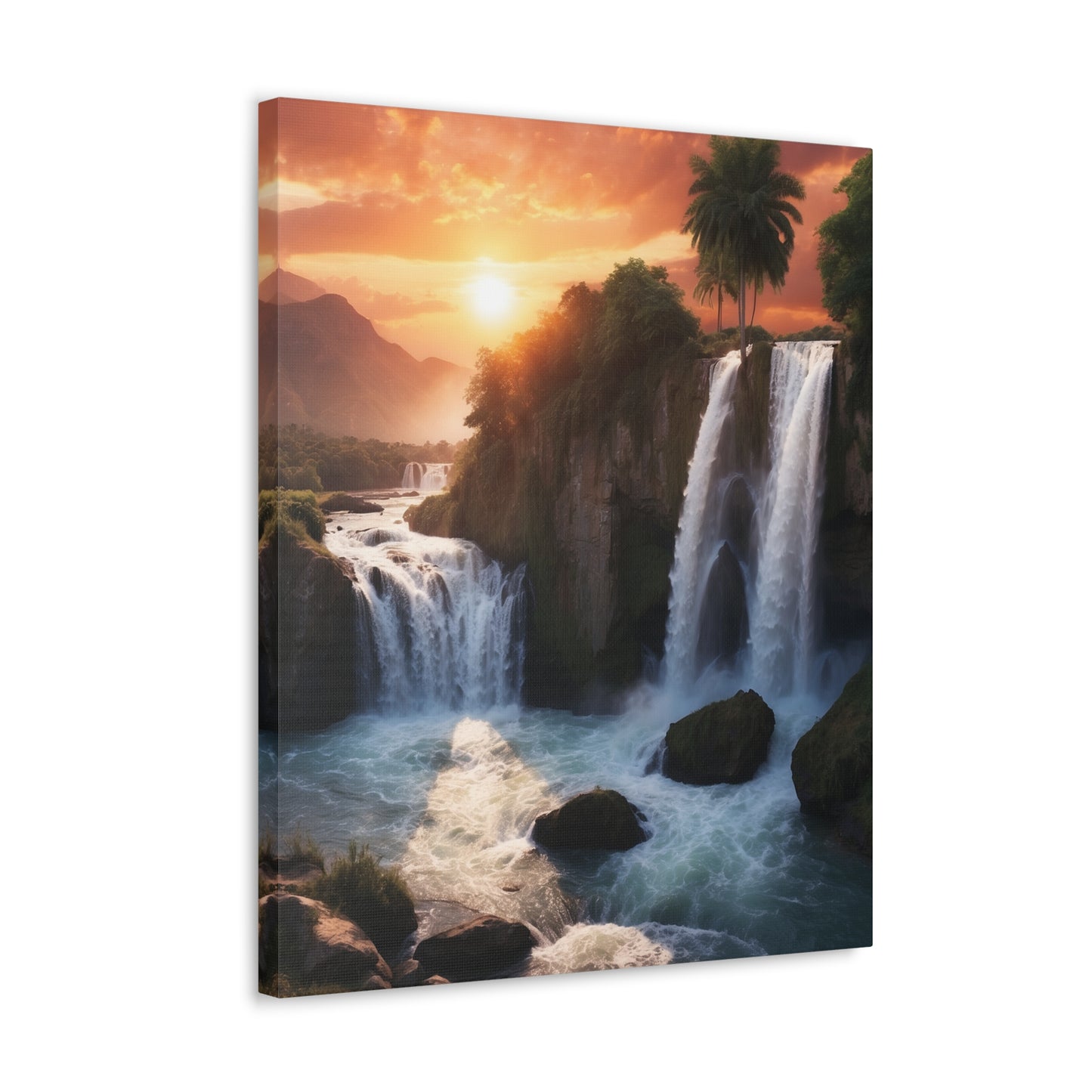 Majestic Waterfalls Art Canvas Ed. 27